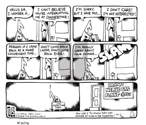 Tom Toles on Sunday August 30, 1998 Comic Strip