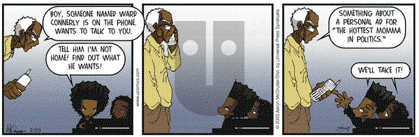 The Boondocks - Saturday February 26, 2005 Comic Strip