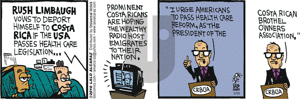 La Cucaracha on Friday March 26, 2010 Comic Strip