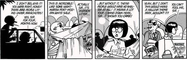 Doonesbury on Thursday May 3, 1990 Comic Strip