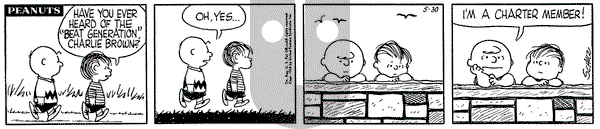 Peanuts on Friday May 30, 1958 Comic Strip