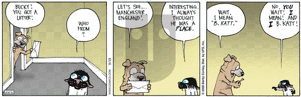 Get Fuzzy on Tuesday September 19, 2006 Comic Strip