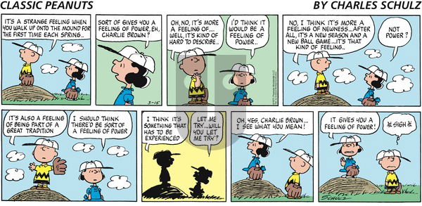 Peanuts - Sunday March 15, 2020 Comic Strip