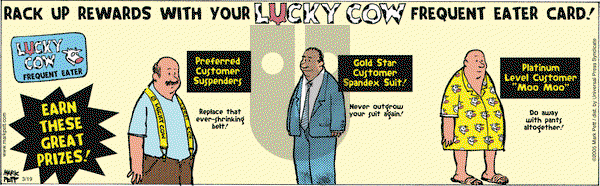 Lucky Cow on Saturday March 19, 2005 Comic Strip