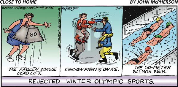 Close to Home on Sunday March 23, 2014 Comic Strip