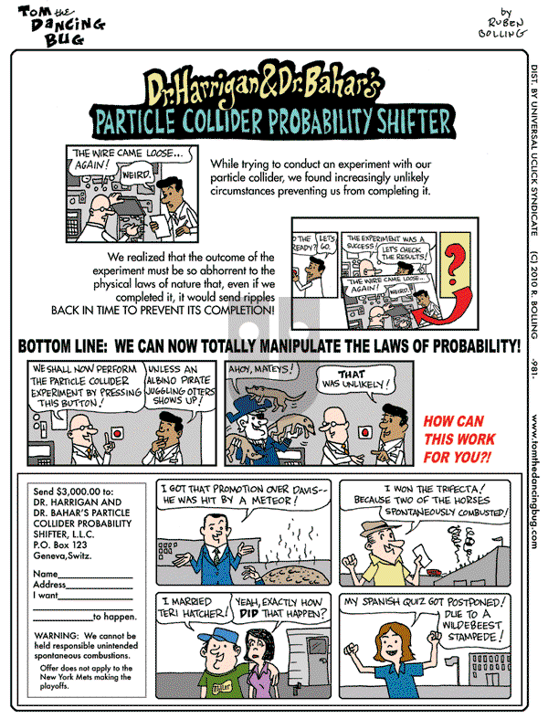 Tom the Dancing Bug on Friday March 5, 2010 Comic Strip