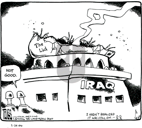 Tom Toles on Friday February 24, 2006 Comic Strip