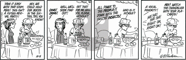 Doonesbury on Monday December 5, 1977 Comic Strip