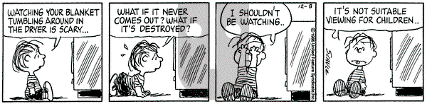 Peanuts on Monday December 8, 1986 Comic Strip