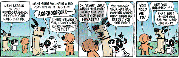 Pooch Cafe on Wednesday March 13, 2013 Comic Strip