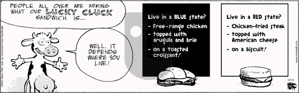 Lucky Cow on Saturday December 15, 2007 Comic Strip