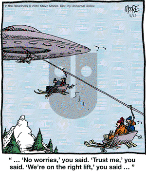 In the Bleachers on Monday December 27, 2010 Comic Strip