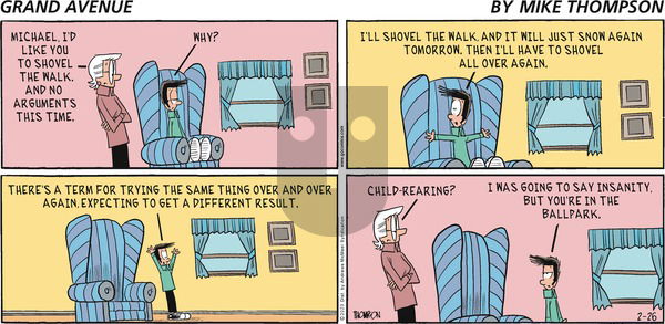 Grand Avenue on Sunday February 26, 2023 Comic Strip