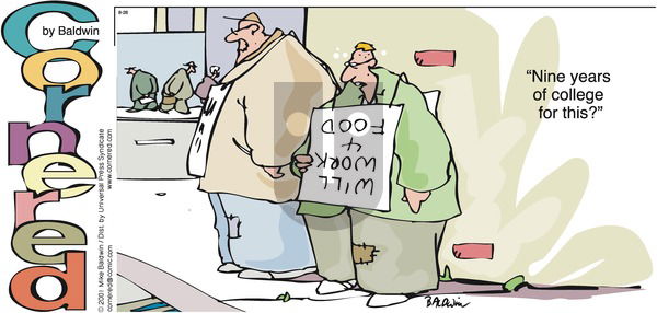 Cornered on Sunday August 26, 2001 Comic Strip
