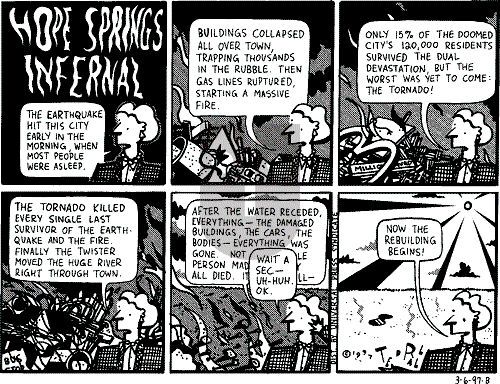 Ted Rall on Monday March 10, 1997 Comic Strip