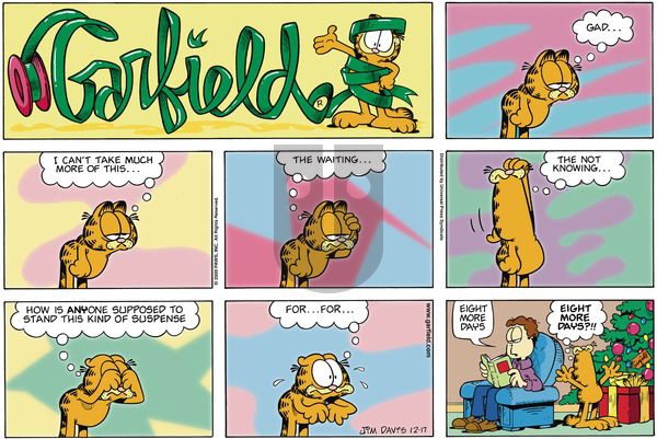 Garfield on Sunday December 17, 2000 Comic Strip