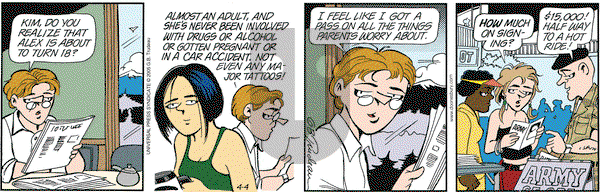 Doonesbury on Monday April 4, 2005 Comic Strip