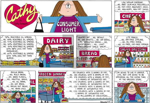 Cathy Classics on Sunday August 5, 2012 Comic Strip
