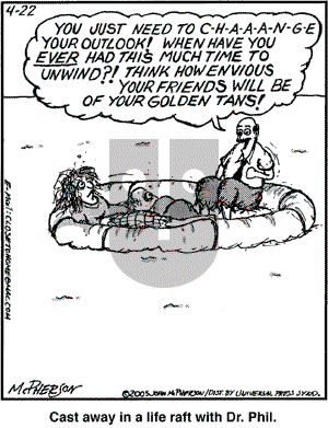 Close to Home on Friday April 22, 2005 Comic Strip