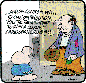 Ziggy on Friday March 3, 2017 Comic Strip