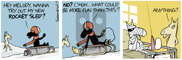 Dark Side of the Horse on Saturday January 22, 2011 Comic Strip
