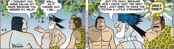 Alley Oop on Wednesday April 3, 2013 Comic Strip