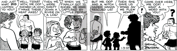 Alley Oop on Friday January 3, 1997 Comic Strip