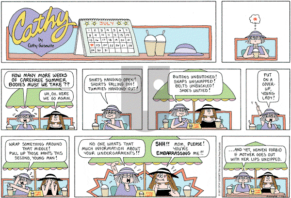 Cathy Classics - Sunday July 22, 2007 Comic Strip