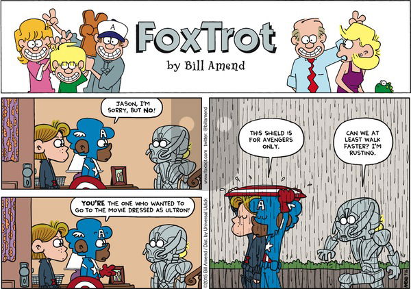 FoxTrot on Sunday April 26, 2015 Comic Strip