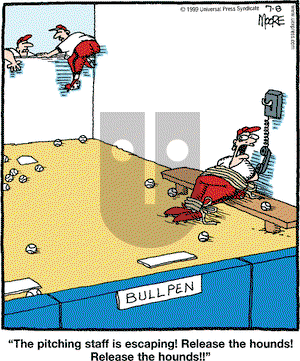 In the Bleachers on Thursday July 8, 1999 Comic Strip