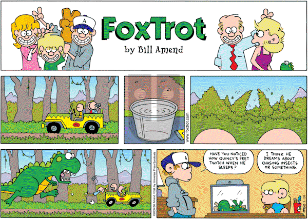 FoxTrot on Sunday March 29, 2009 Comic Strip