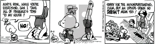 Rose is Rose on Saturday August 13, 1994 Comic Strip