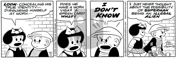 Nancy on Monday July 24, 2006 Comic Strip