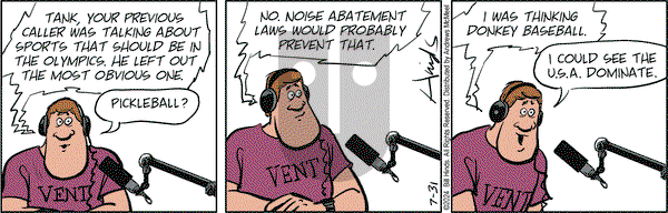 Tank McNamara - Wednesday July 31, 2024 Comic Strip