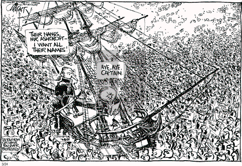 Pat Oliphant on Monday March 24, 2003 Comic Strip