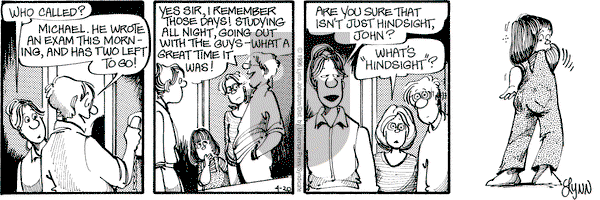 For Better or For Worse on Saturday April 20, 1996 Comic Strip