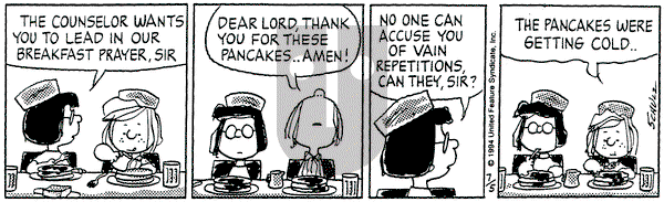 Peanuts on Tuesday July 5, 1994 Comic Strip