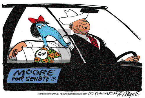 Henry Payne on Tuesday November 14, 2017 Comic Strip