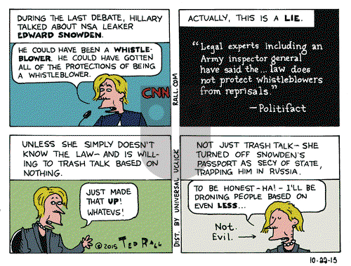 Ted Rall on Thursday October 22, 2015 Comic Strip
