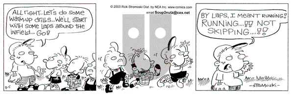 Soup to Nutz - Old on Tuesday August 5, 2003 Comic Strip