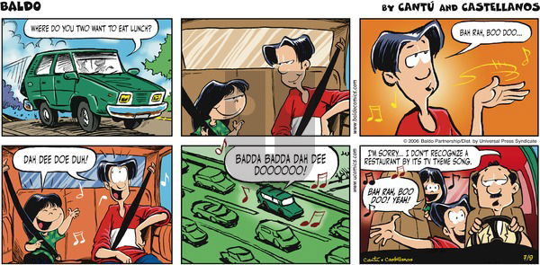 Baldo on Sunday July 9, 2006 Comic Strip
