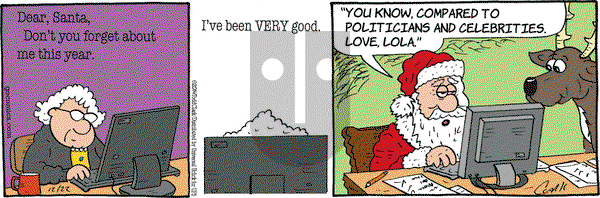 Lola on Monday December 22, 2014 Comic Strip