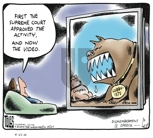 Tom Toles on Thursday April 22, 2010 Comic Strip