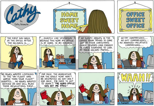 Cathy Classics on Saturday February 21, 1998 Comic Strip