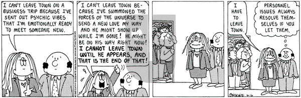 Cathy Classics on Friday June 16, 1995 Comic Strip