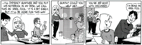 Luann on Wednesday February 21, 2001 Comic Strip