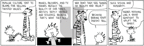 Calvin and Hobbes on Tuesday July 25, 1995 Comic Strip