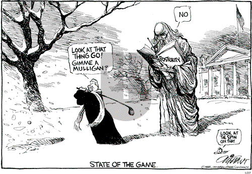 Pat Oliphant on Thursday January 27, 2000 Comic Strip
