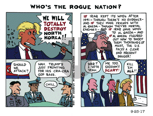 Ted Rall on Monday September 25, 2017 Comic Strip