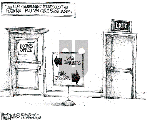 Matt Davies on Friday December 12, 2003 Comic Strip